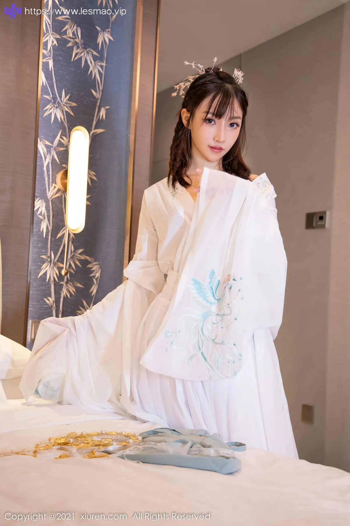 XiuRen 秀人 No.4344 白色古装服饰装扮  西门小玉 性感写真 - 33