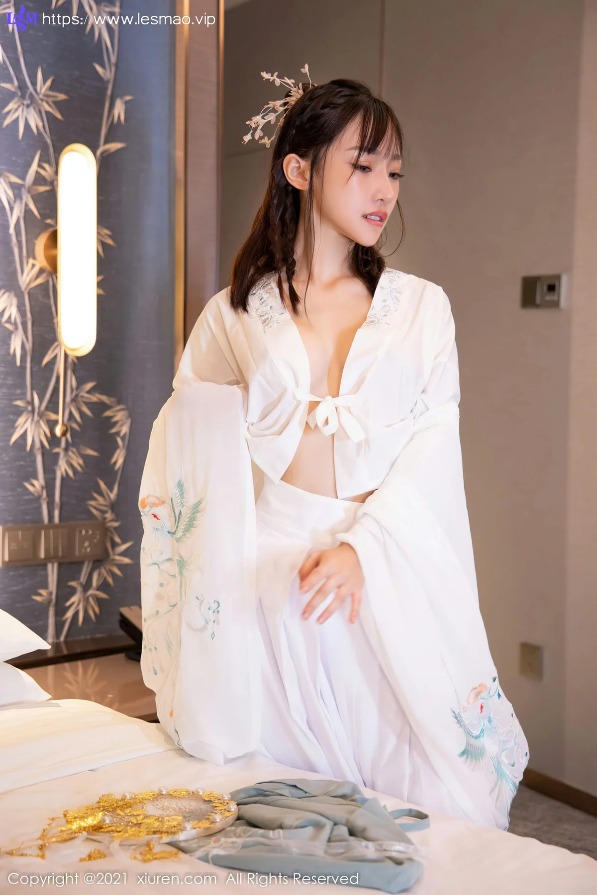 XiuRen 秀人 No.4344 白色古装服饰装扮  西门小玉 性感写真 - 34