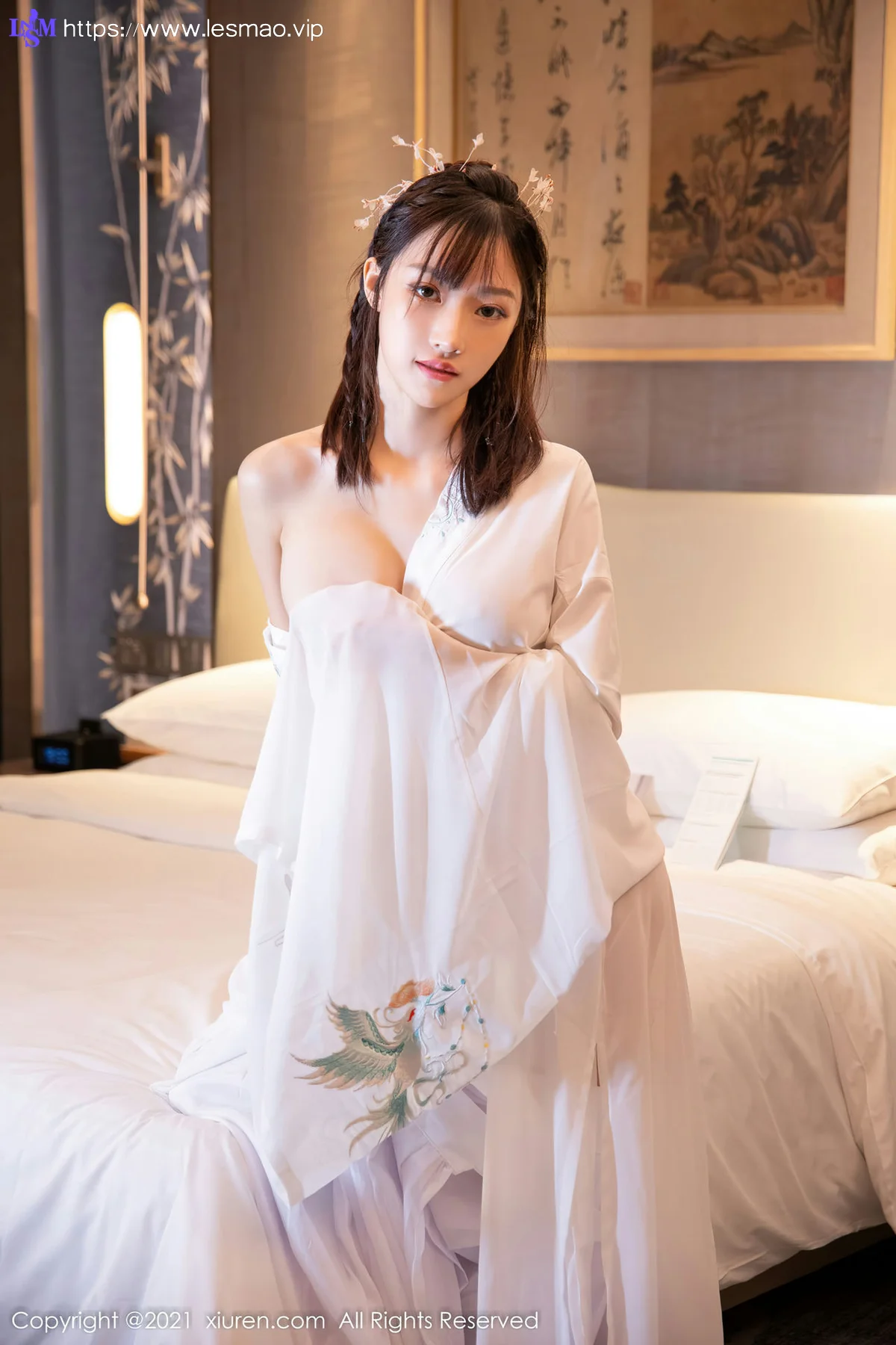 XiuRen 秀人 No.4344 白色古装服饰装扮  西门小玉 性感写真 - 39