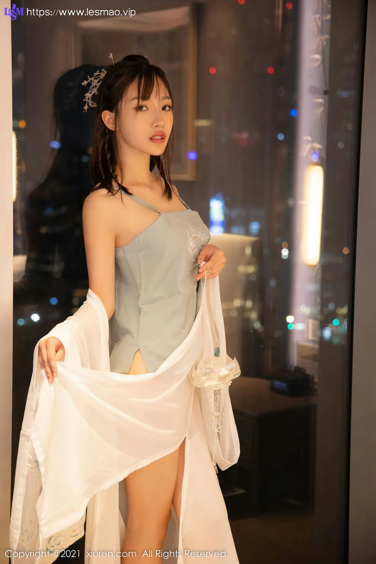 XiuRen 秀人 No.4344 白色古装服饰装扮  西门小玉 性感写真 - 52