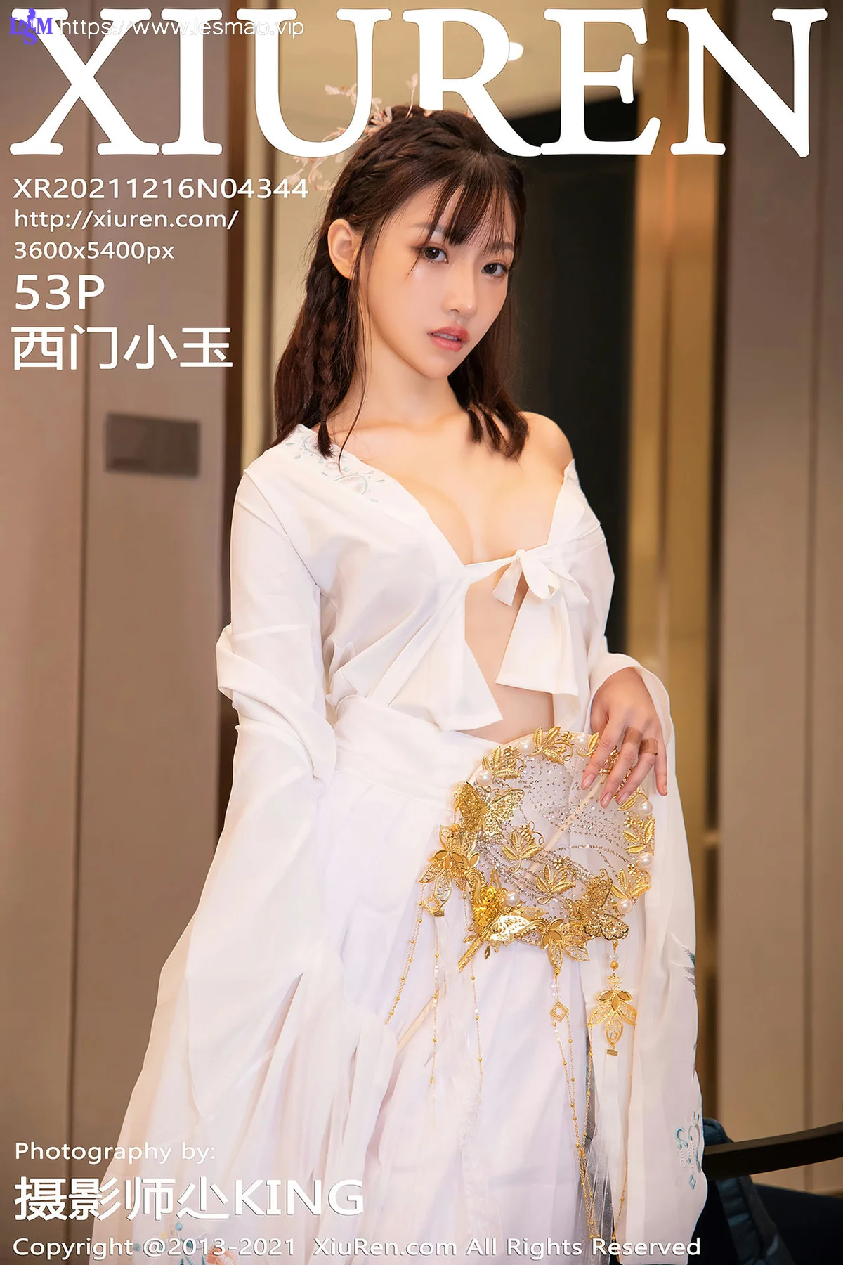 XiuRen 秀人 No.4344 白色古装服饰装扮  西门小玉 性感写真 - 54