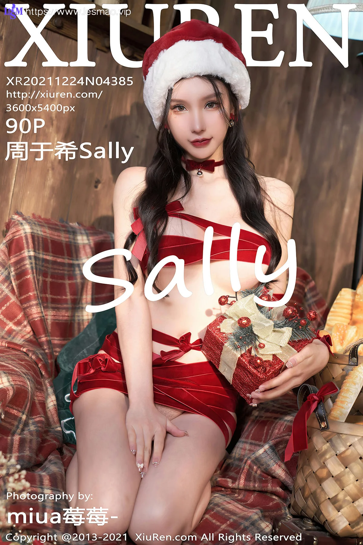 XiuRen 秀人 No.4385 红色丝带 周于希Sally 性感写真 - 91