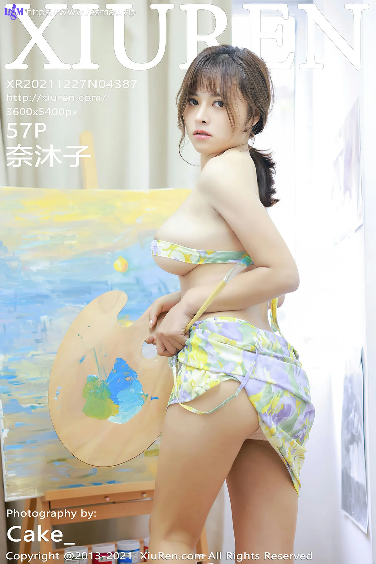 XiuRen 秀人 No.4387 画室创作系列 奈沐子 云南大理旅拍 - 58