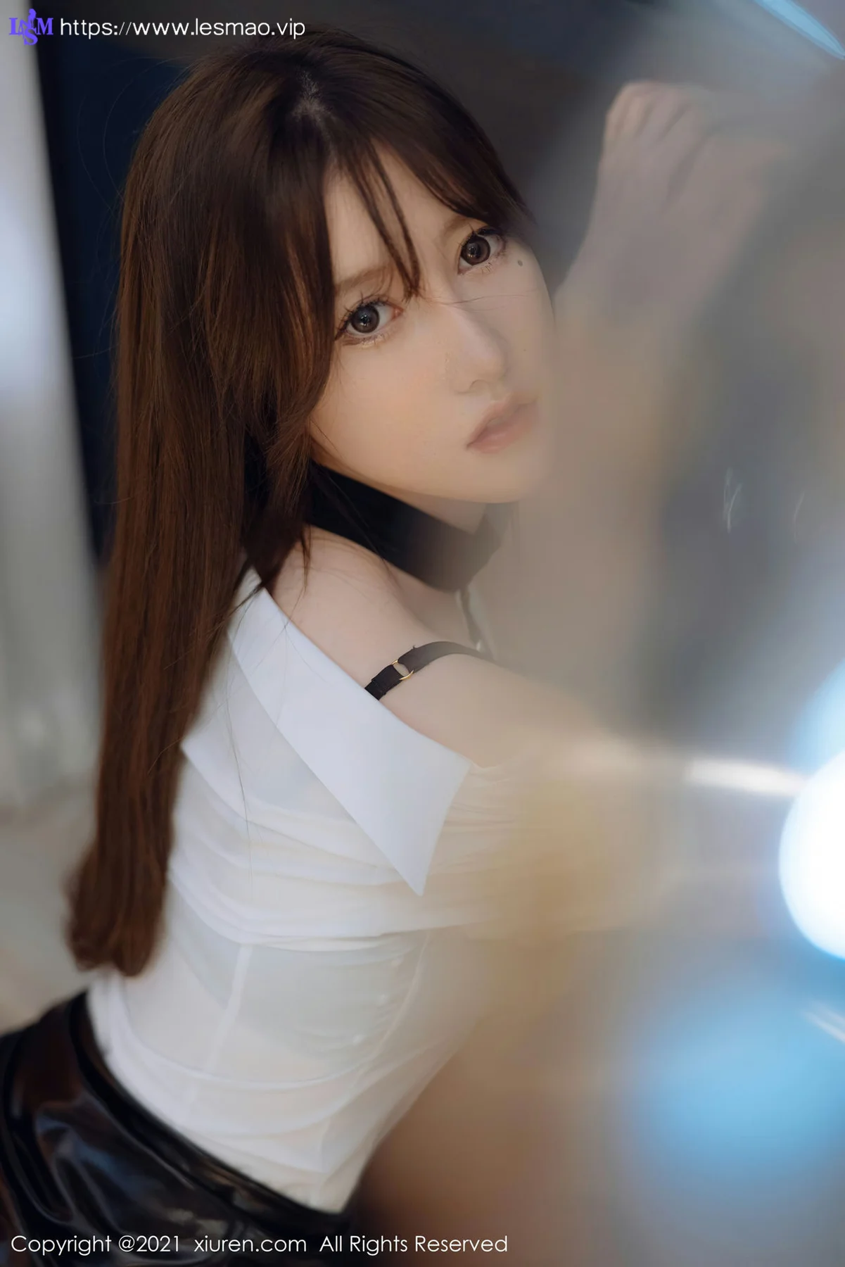 XiuRen 秀人 No.4395 黑色皮裙  美桃酱 性感写真222 - 35