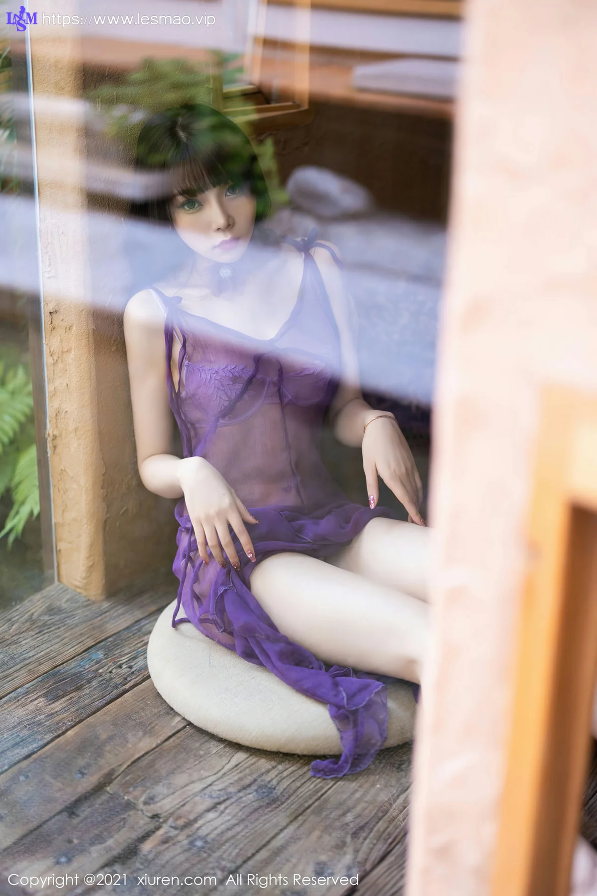 XiuRen 秀人 No.4410 感紫色透明 芝芝Booty 性感写真1 - 13