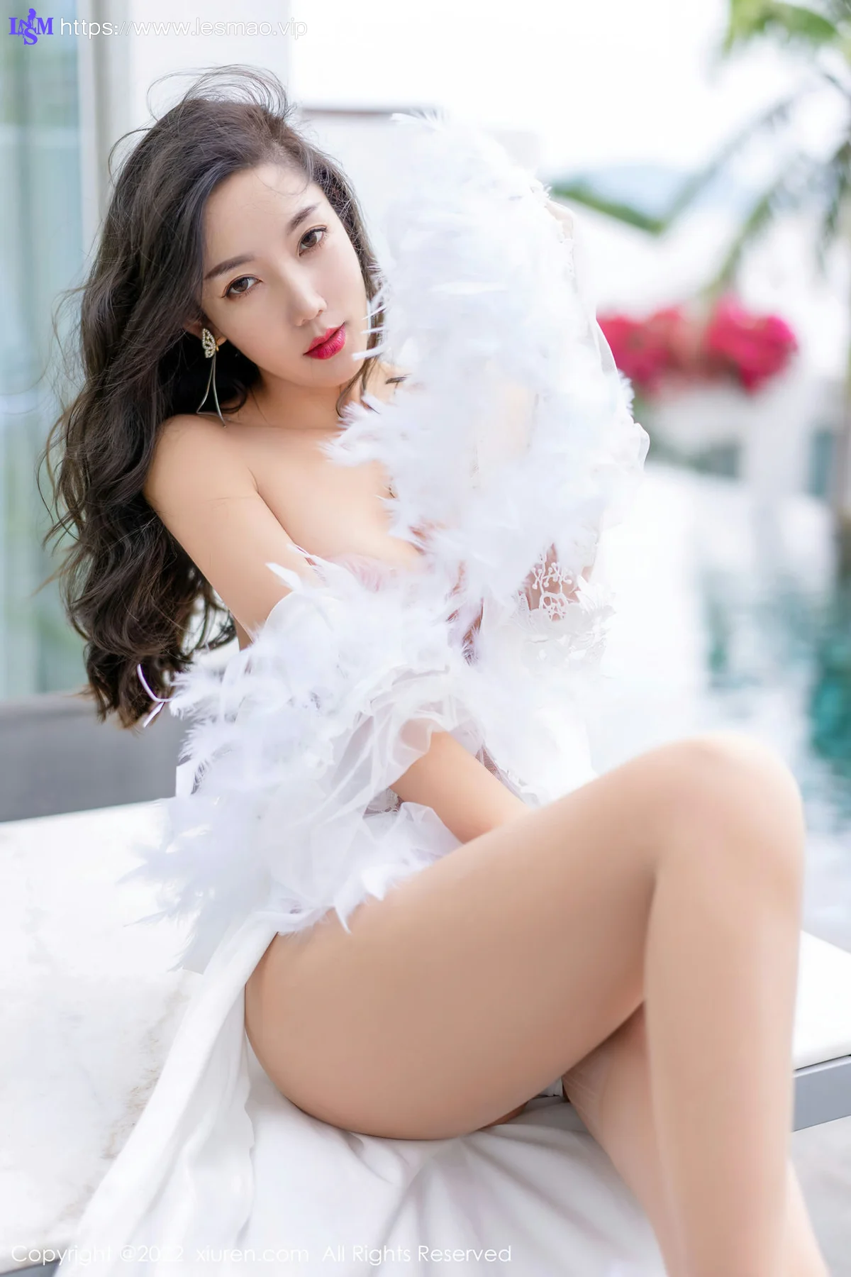 XiuRen 秀人 No.4420 白色礼服 艾静香 三亚旅拍 - 25