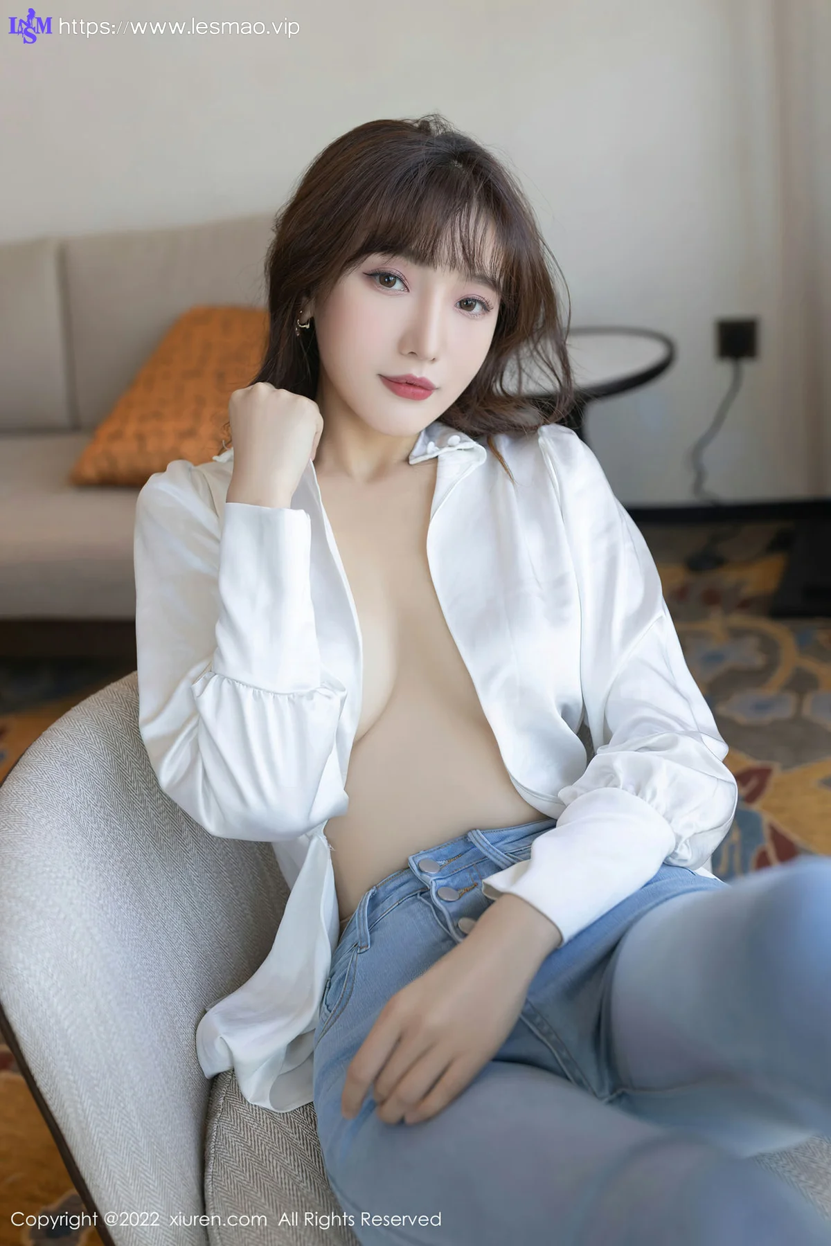 XiuRen 秀人 No.4425 简约白T 陆萱萱 性感写真90P - 83