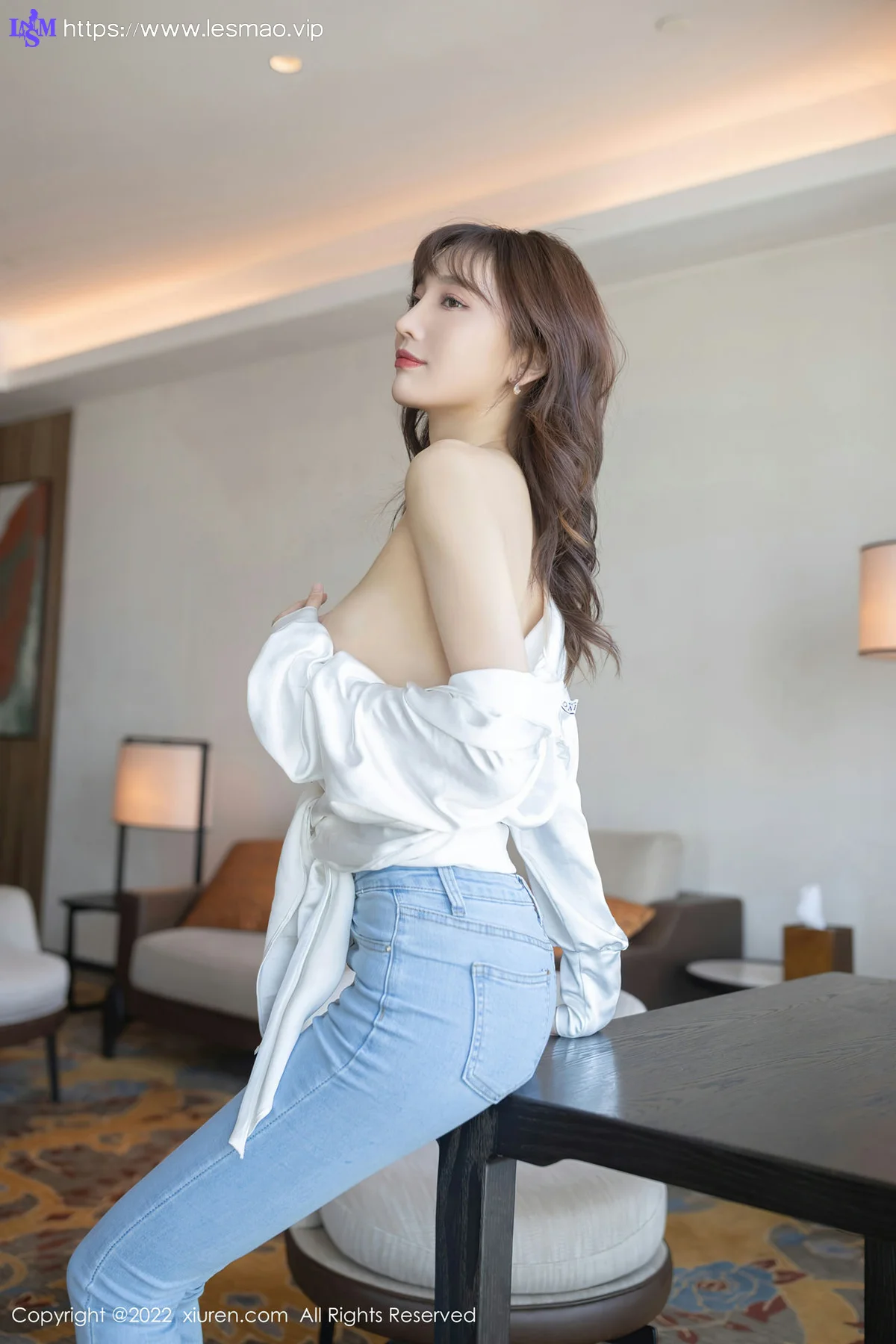 XiuRen 秀人 No.4425 简约白T 陆萱萱 性感写真90P - 85