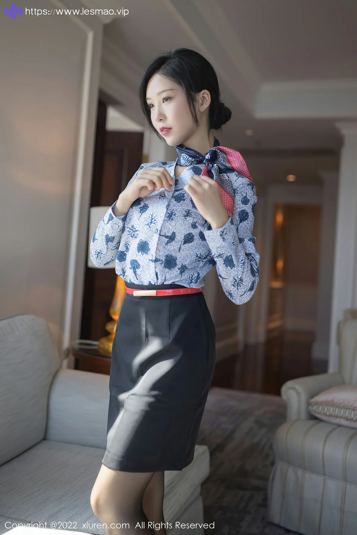 XiuRen 秀人 No.4430 新人空姐制服 抖娘利世 第一套写真111 - 17