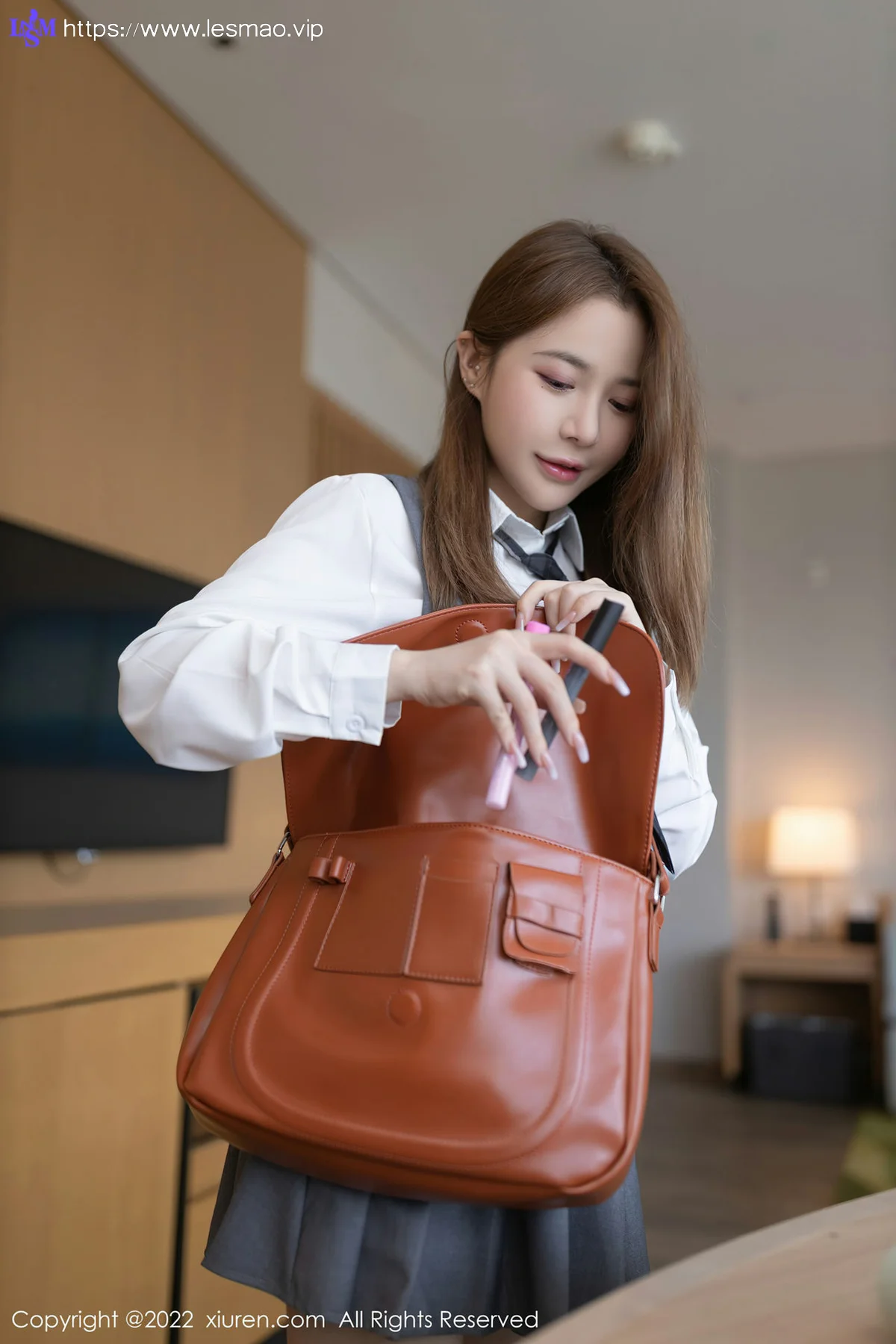 XiuRen 秀人 No.4436 清纯制服诱惑 鱼子酱Fish 性感写真1 - 12