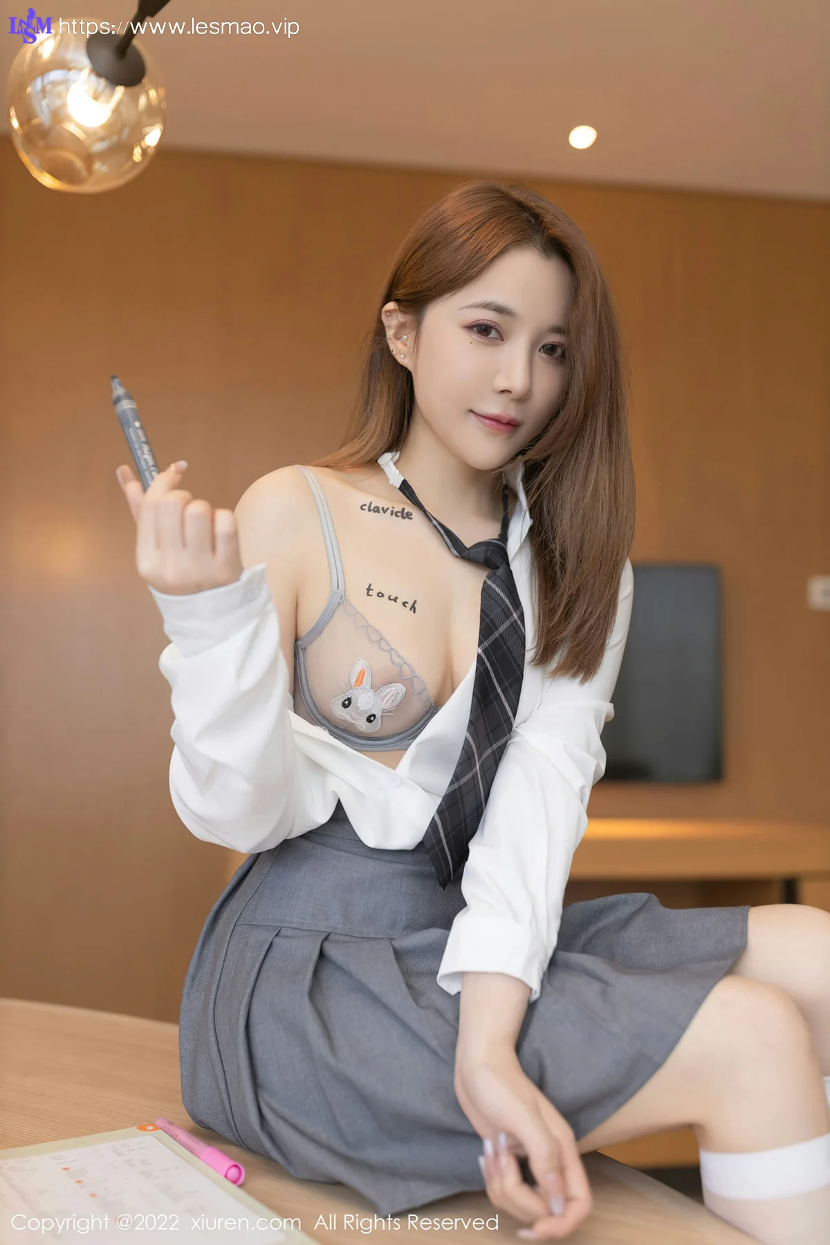 XiuRen 秀人 No.4436 清纯制服诱惑 鱼子酱Fish 性感写真1 - 27