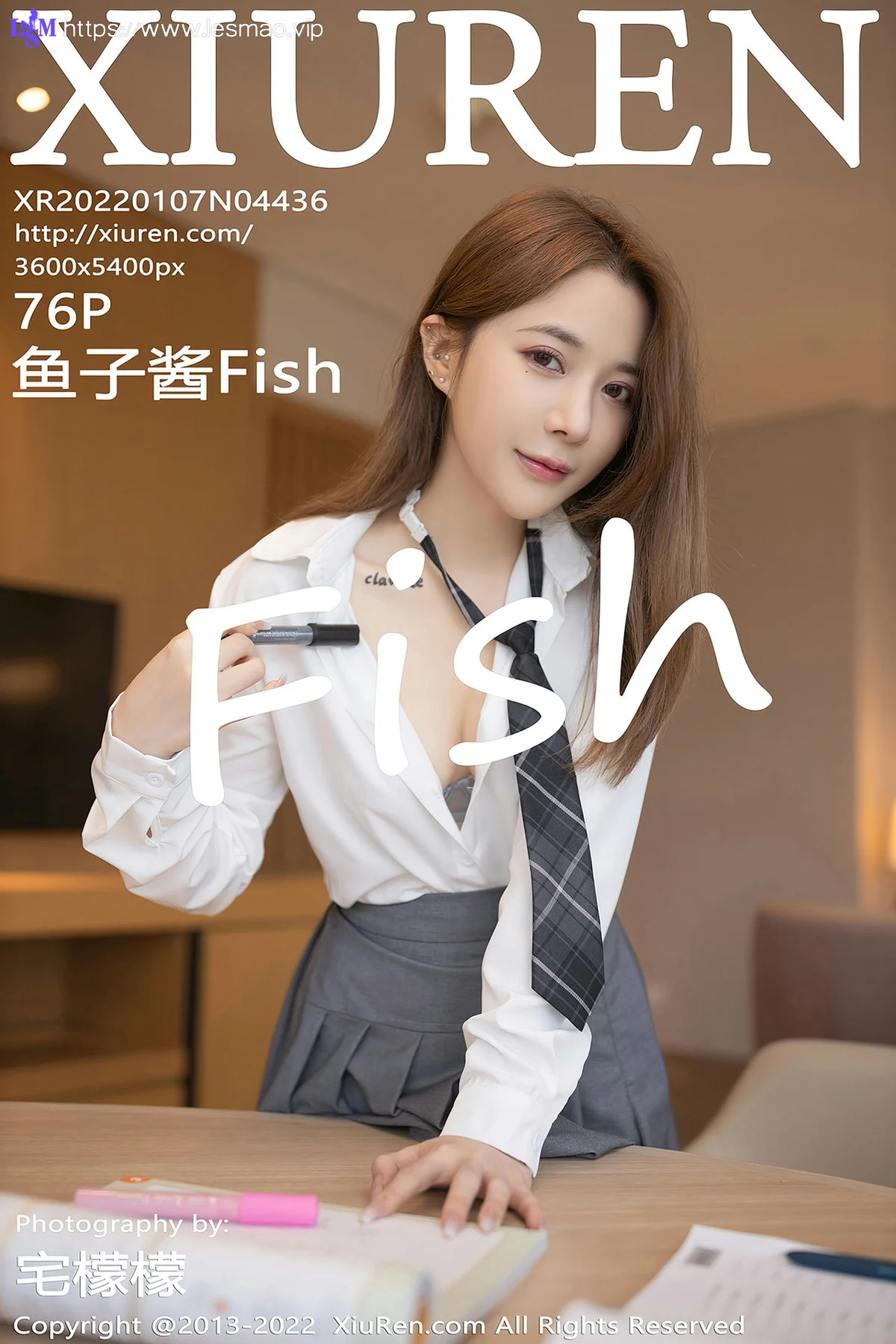 XiuRen 秀人 No.4436 清纯制服诱惑 鱼子酱Fish 性感写真1 - 76