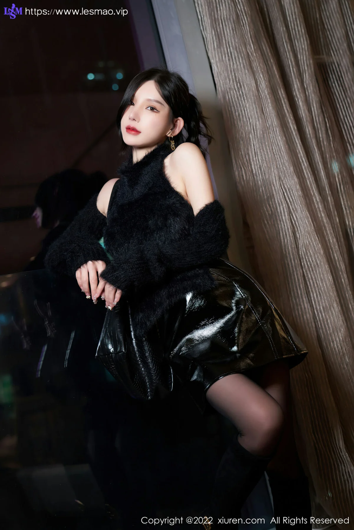 XiuRen 秀人 No.4437 黑色皮裙 周于希Sally 性感写真111 - 13