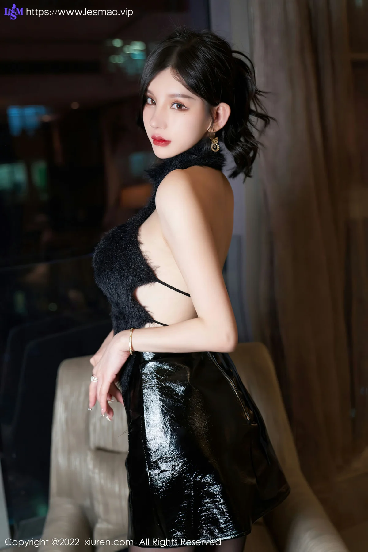 XiuRen 秀人 No.4437 黑色皮裙 周于希Sally 性感写真111 - 29