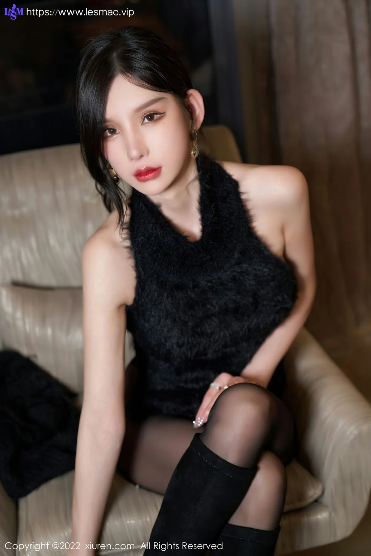XiuRen 秀人 No.4437 黑色皮裙 周于希Sally 性感写真111 - 42
