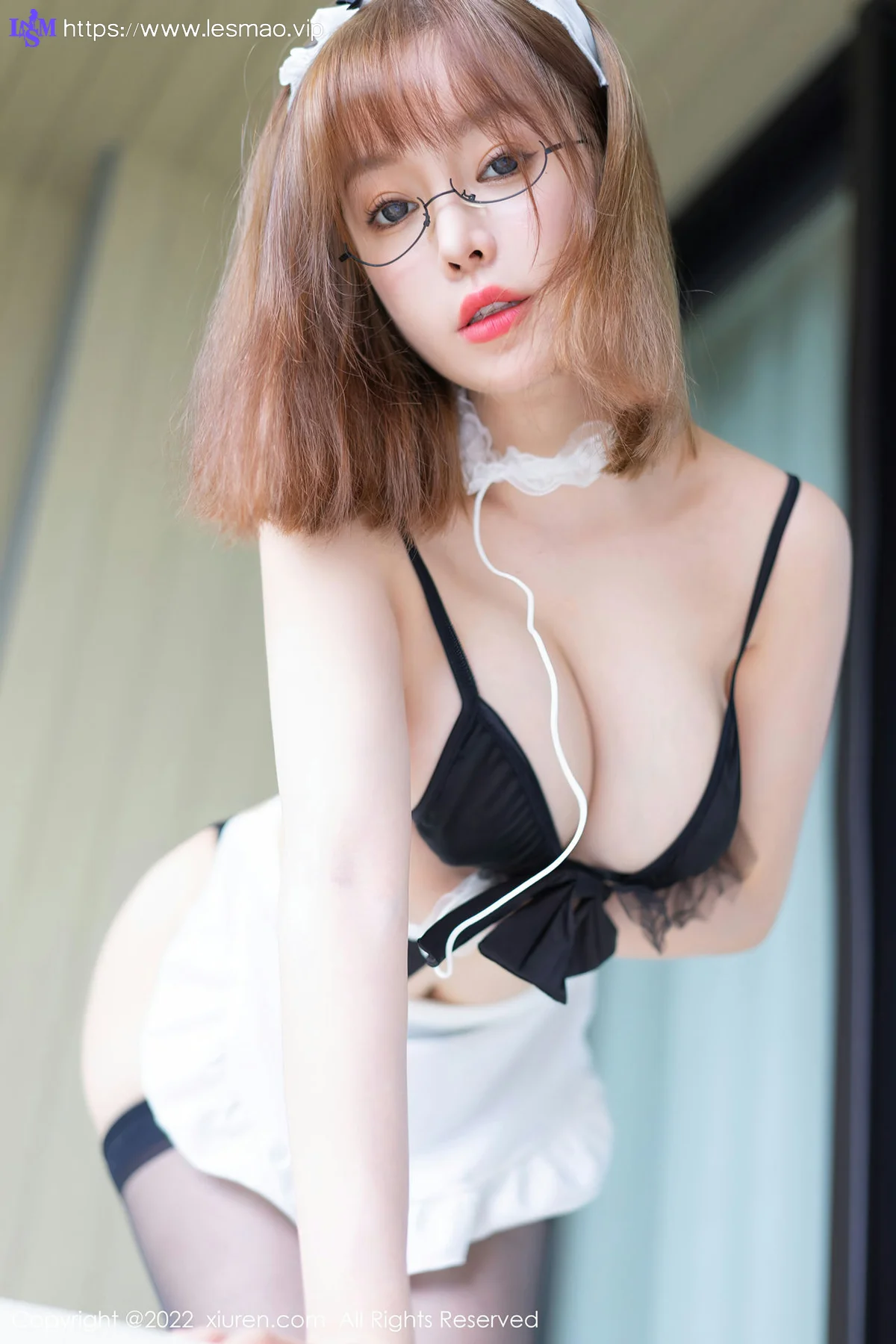 XiuRen 秀人 No.4464 黑丝女仆 王雨纯 三亚旅拍22 - 34