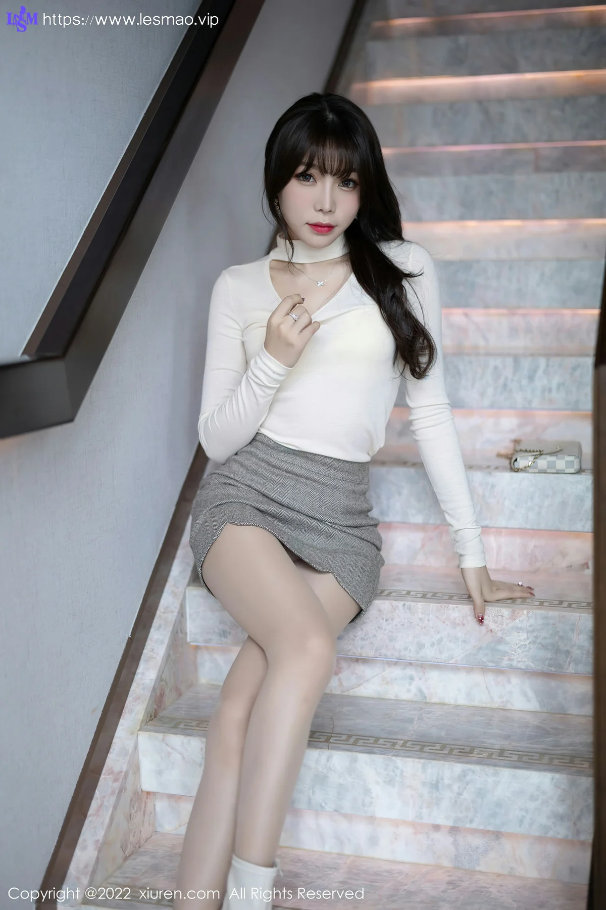 XiuRen 秀人 No.4474 黄色蕾丝内衣 芝芝Booty 性感写真1 - 17