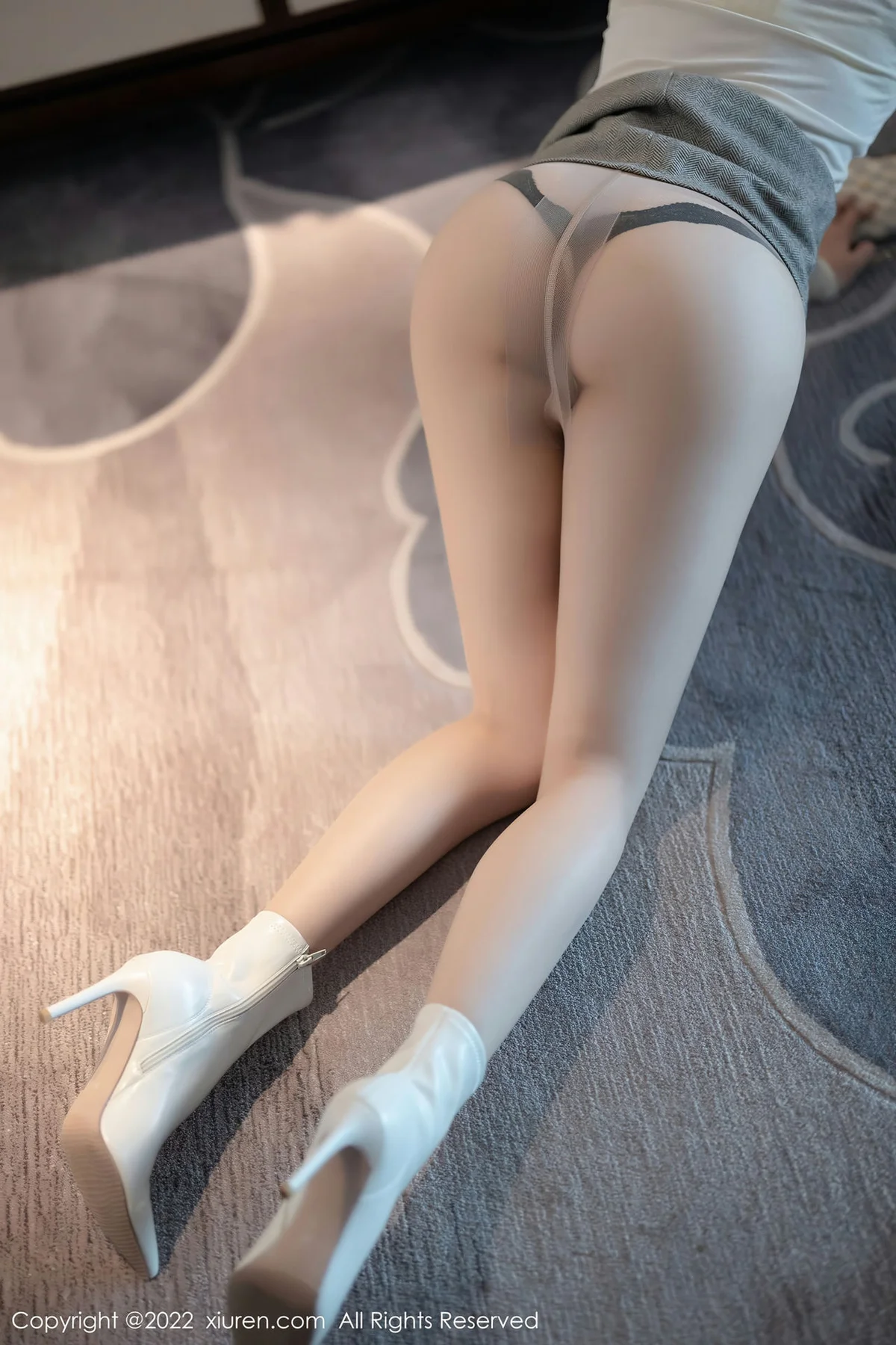 XiuRen 秀人 No.4474 黄色蕾丝内衣 芝芝Booty 性感写真1 - 34