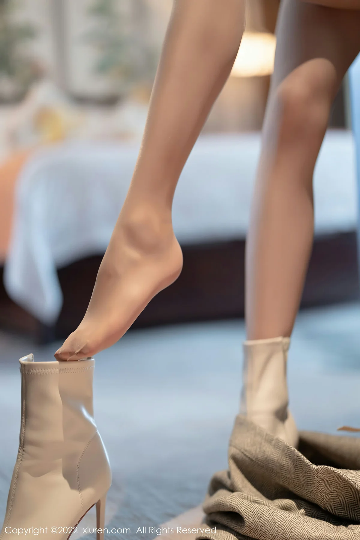 XiuRen 秀人 No.4474 黄色蕾丝内衣 芝芝Booty 性感写真1 - 42
