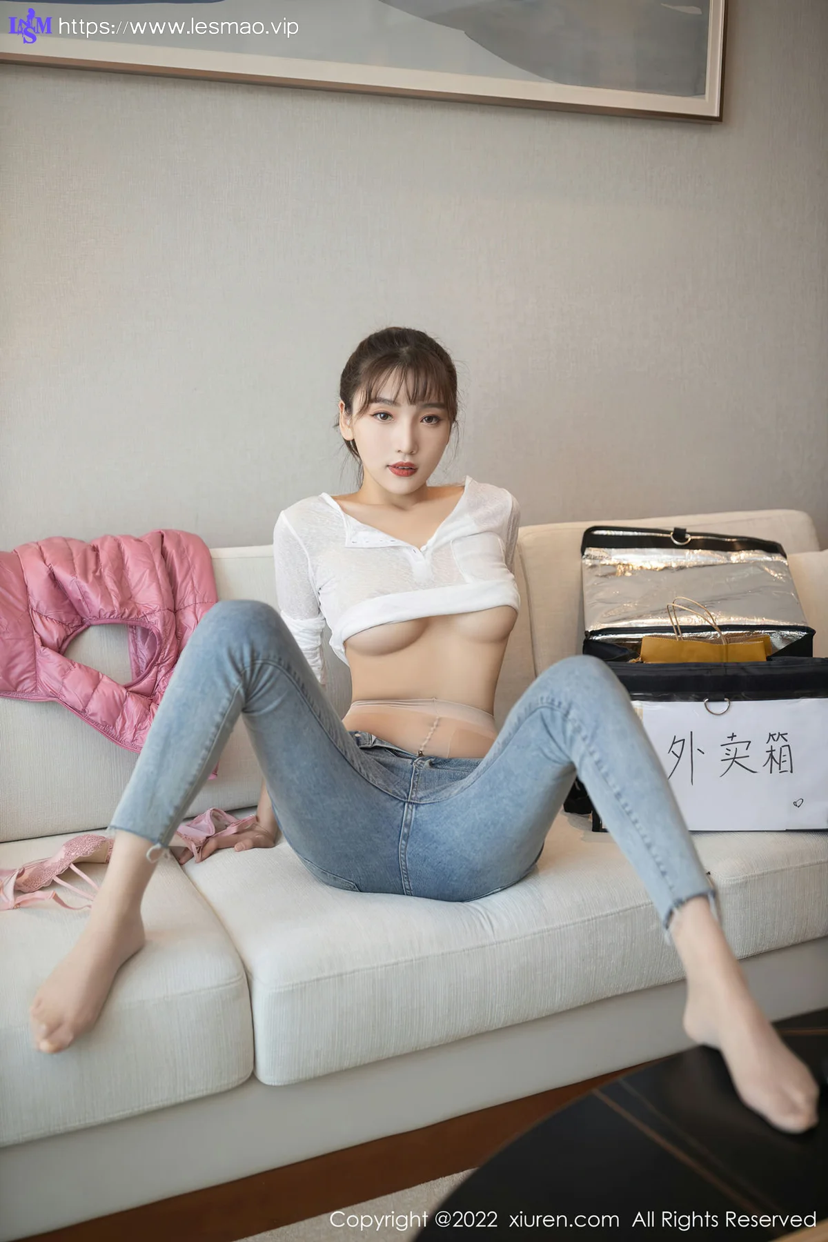 XiuRen 秀人 No.4493 外卖配送员角色扮演 陆萱萱 性感写真1 - 32