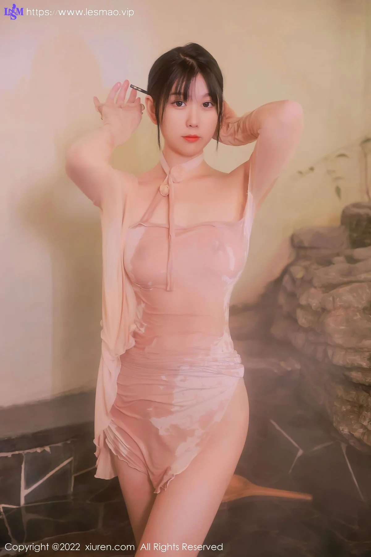 XiuRen 秀人 No.4503 温泉户外主题 李雅柔182CM 性感写真3 - 27