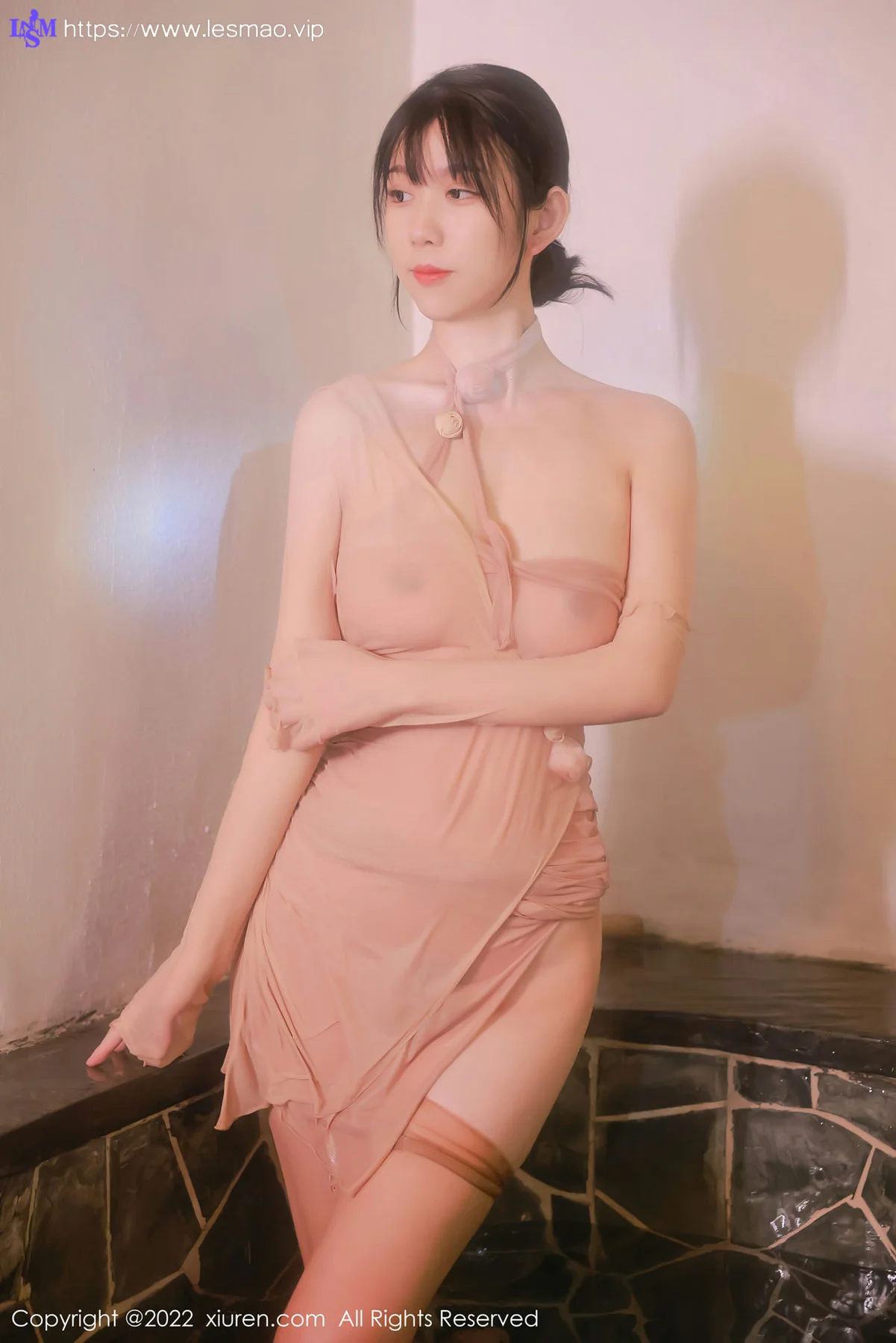 XiuRen 秀人 No.4503 温泉户外主题 李雅柔182CM 性感写真3 - 38