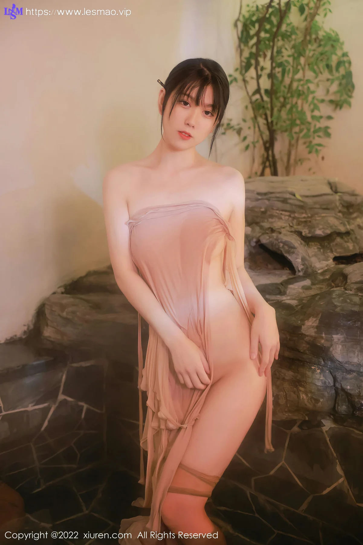 XiuRen 秀人 No.4503 温泉户外主题 李雅柔182CM 性感写真3 - 39