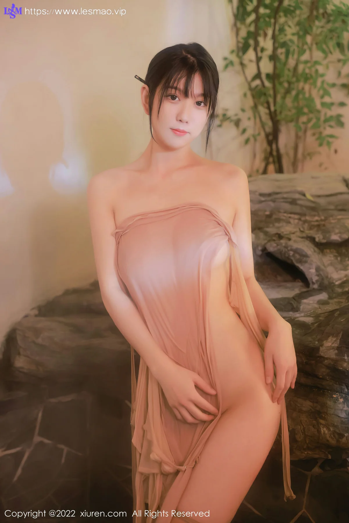 XiuRen 秀人 No.4503 温泉户外主题 李雅柔182CM 性感写真3 - 41