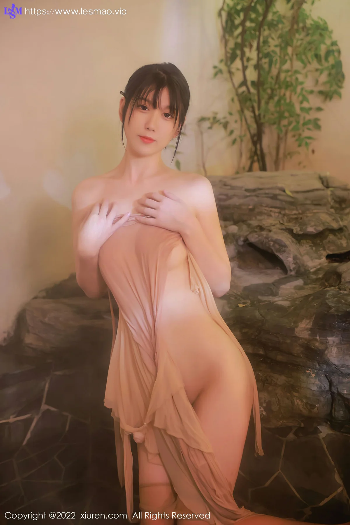 XiuRen 秀人 No.4503 温泉户外主题 李雅柔182CM 性感写真3 - 43