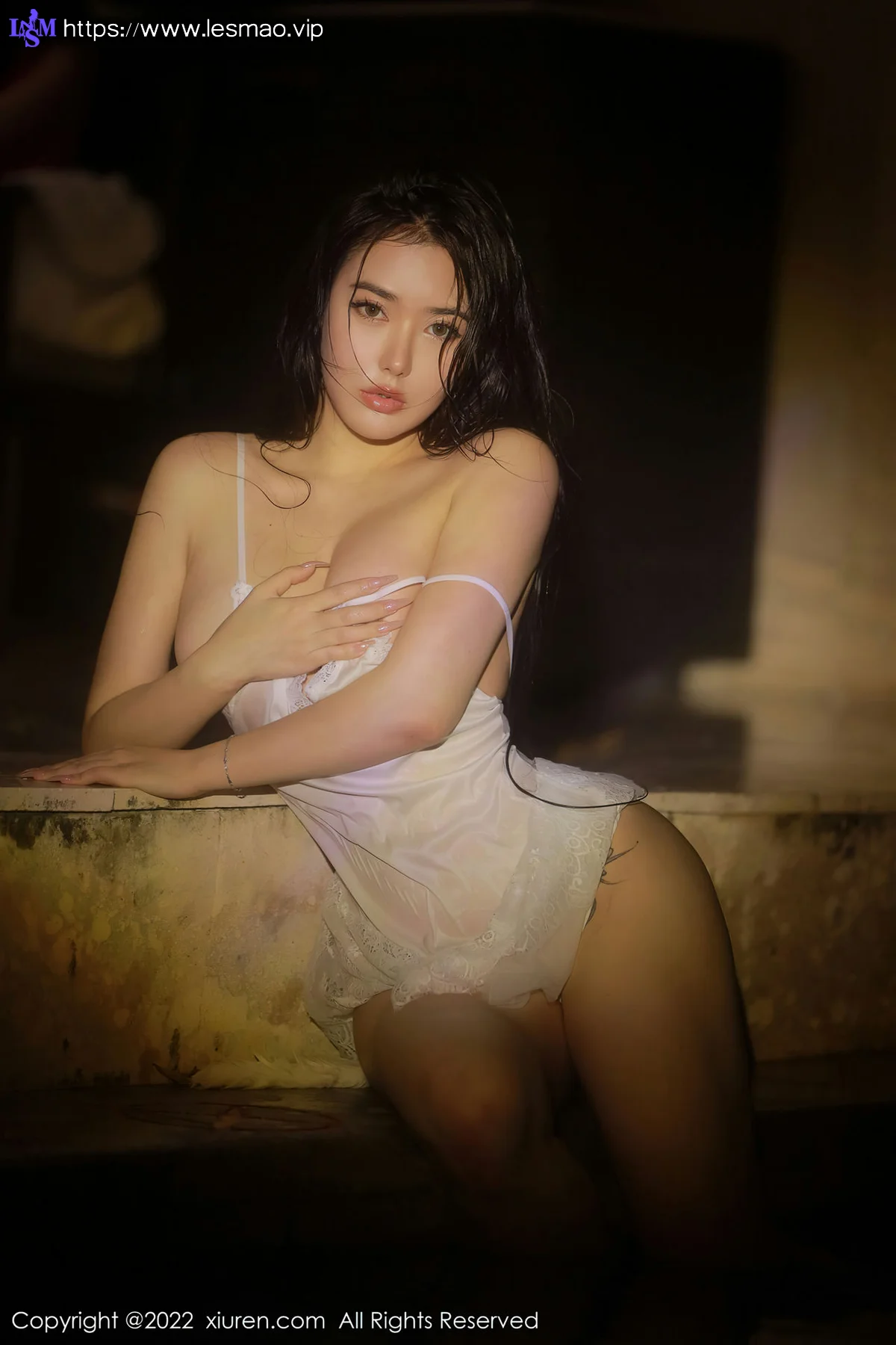 XiuRen 秀人 No.4504 情趣吊带 Manuela玛鲁娜 三亚旅拍33 - 42