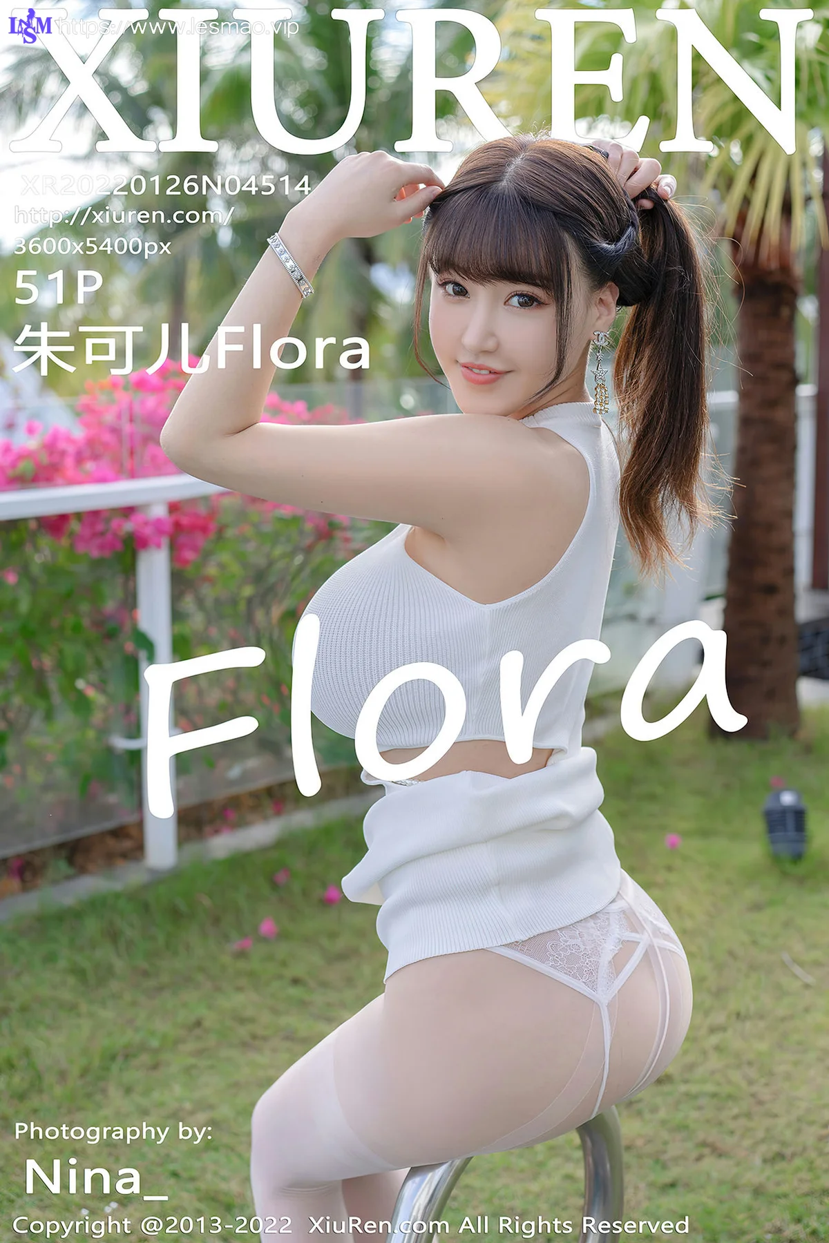 XiuRen 秀人 No.4514 白色丝袜 朱可儿Flora 三亚旅拍33 - 52