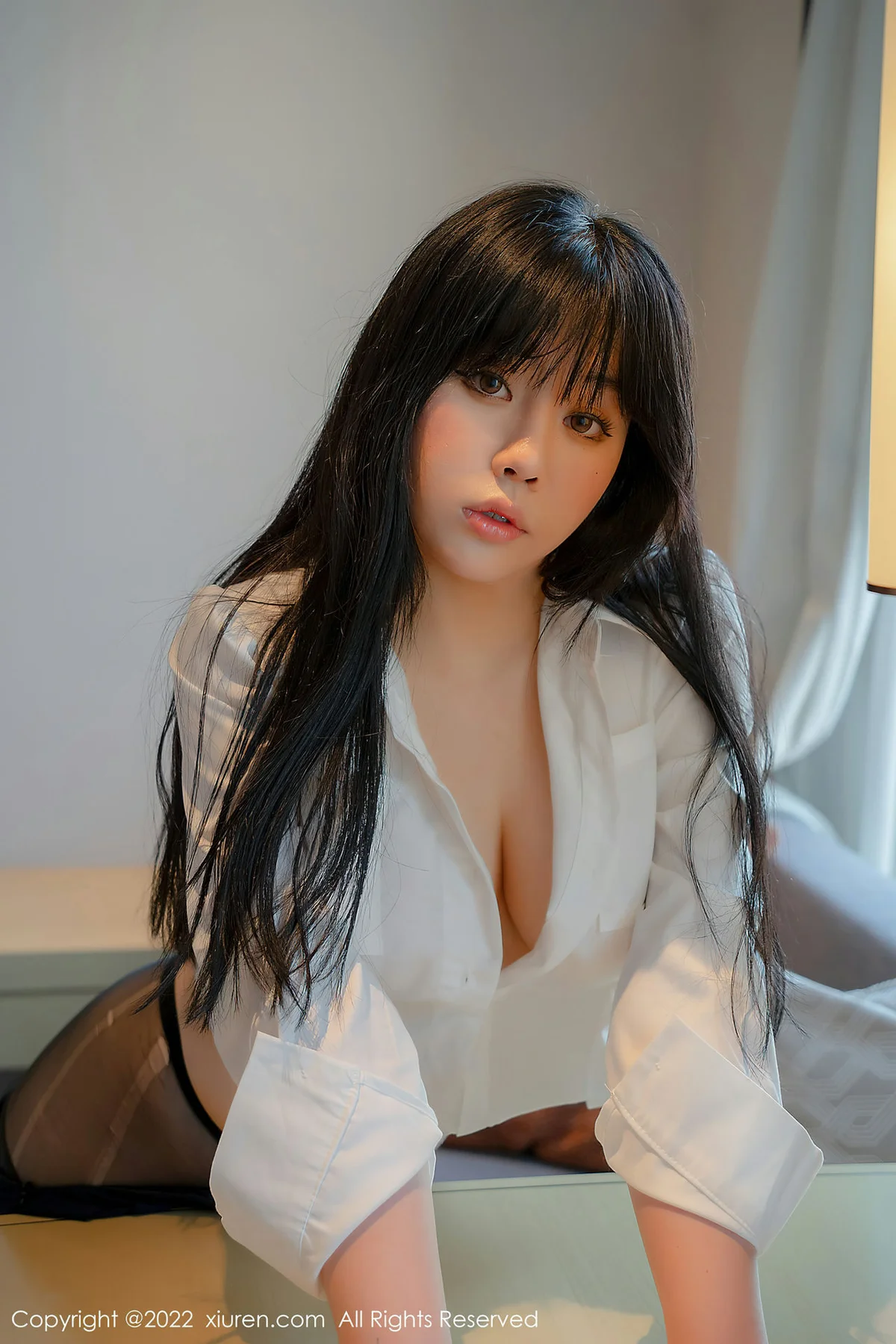 XiuRen 秀人 No.4558 诱人黑丝 徐媛媛 性感写真 - 35