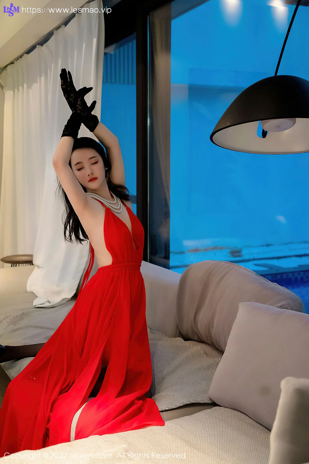 XiuRen 秀人 No.4571 红色连衣长裙 summer宝宝 性感写真3 - 11