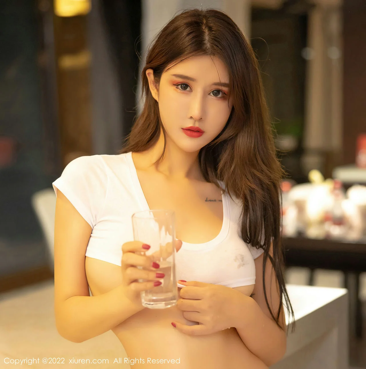 XiuRen 秀人 No.4590 白色轻透上衣 夏沫沫tifa 性感写真1 - 32