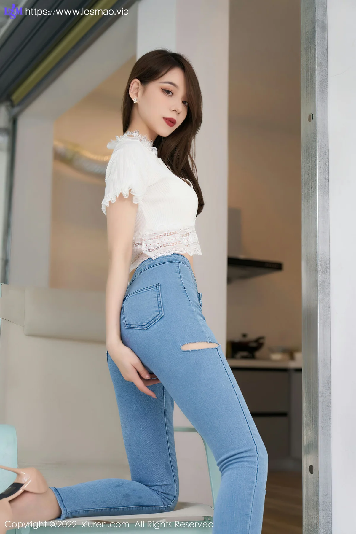 XiuRen 秀人 No.4633 白色蕾丝内衣 言沫 性感写真2 - 15
