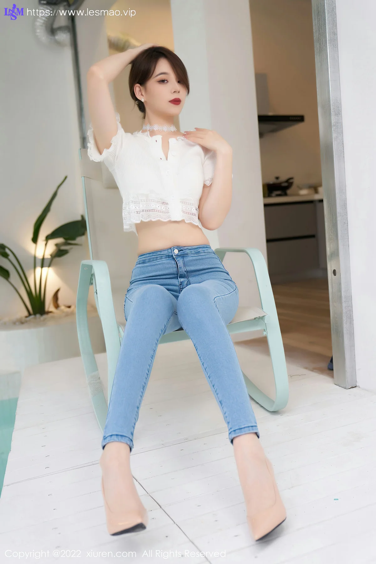 XiuRen 秀人 No.4633 白色蕾丝内衣 言沫 性感写真2 - 16