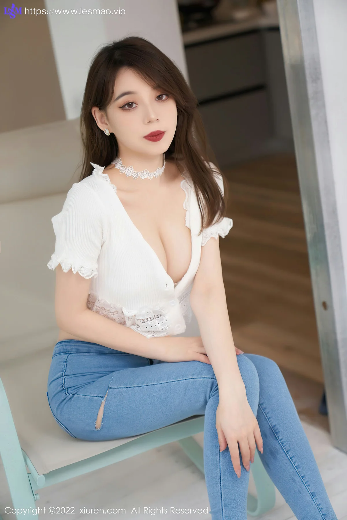 XiuRen 秀人 No.4633 白色蕾丝内衣 言沫 性感写真2 - 23