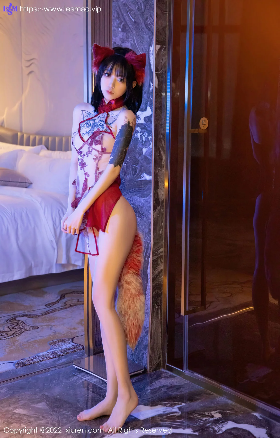 XiuRen 秀人 No.4634 红色轻透服饰 奶瓶. 性感写真1 - 27