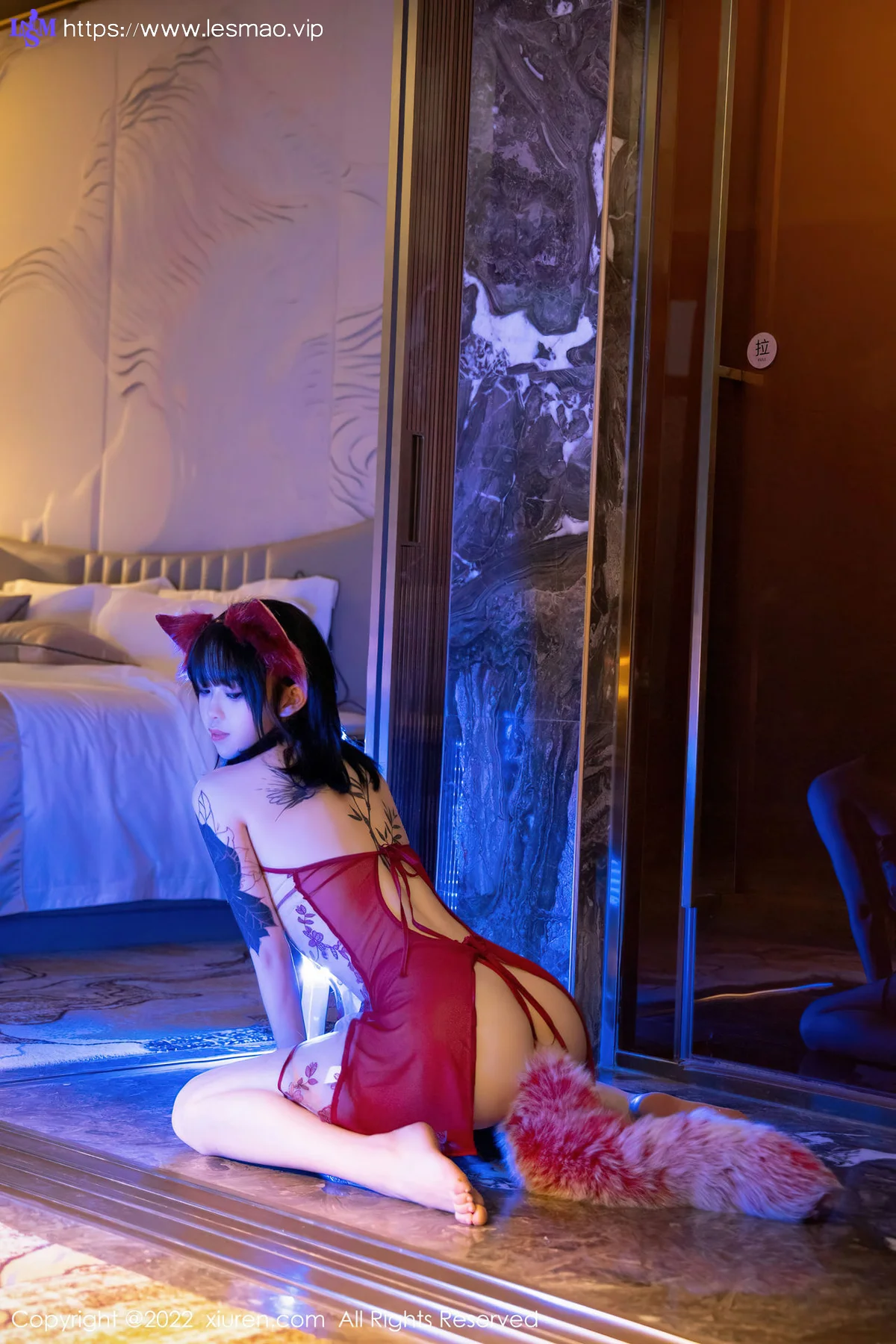 XiuRen 秀人 No.4634 红色轻透服饰 奶瓶. 性感写真1 - 32