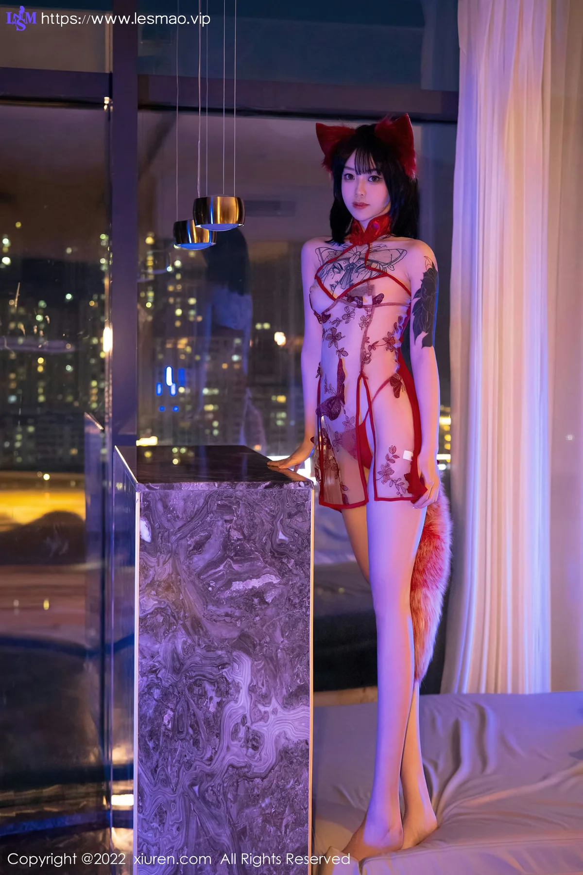 XiuRen 秀人 No.4634 红色轻透服饰 奶瓶. 性感写真1 - 45