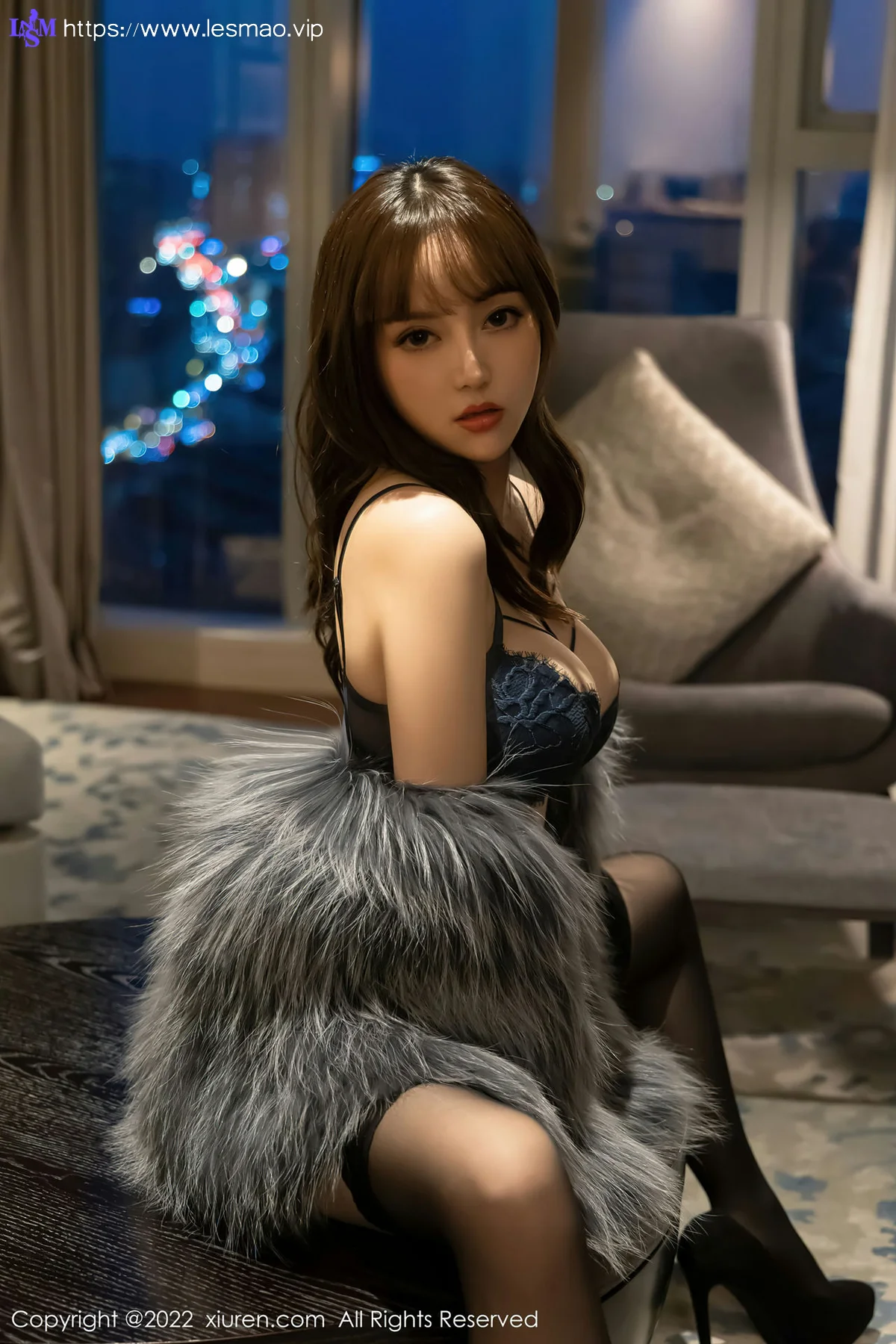 XiuRen 秀人 No.4644 诱人黑丝 豆瓣酱 性感写真1 - 17