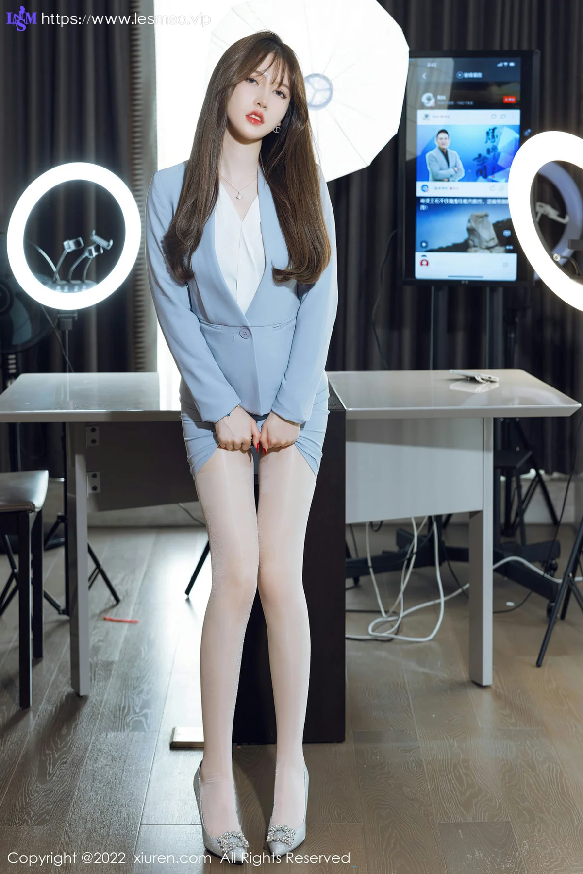 XiuRen 秀人 No.4658 魅惑白色丝袜 美桃酱 性感写真 - 19