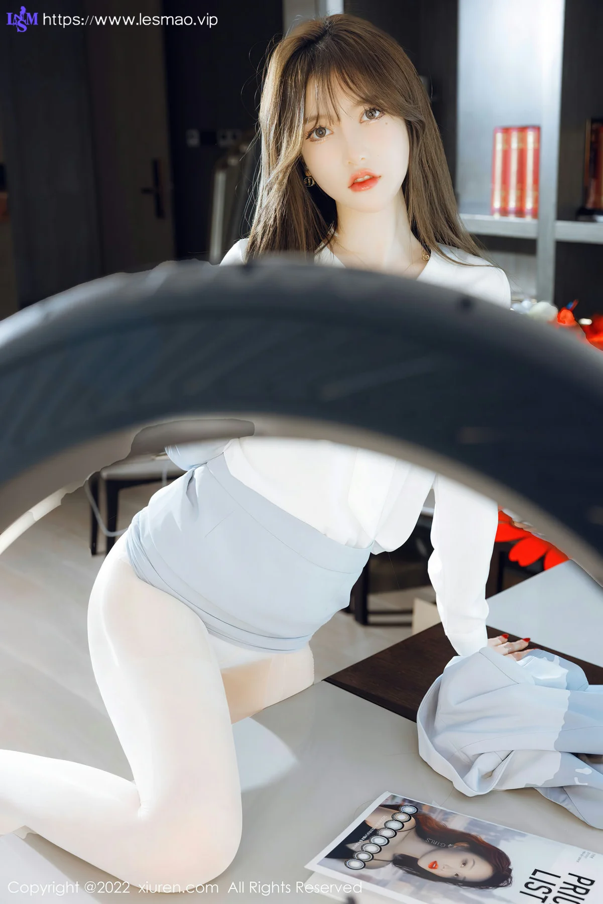 XiuRen 秀人 No.4658 魅惑白色丝袜 美桃酱 性感写真 - 29
