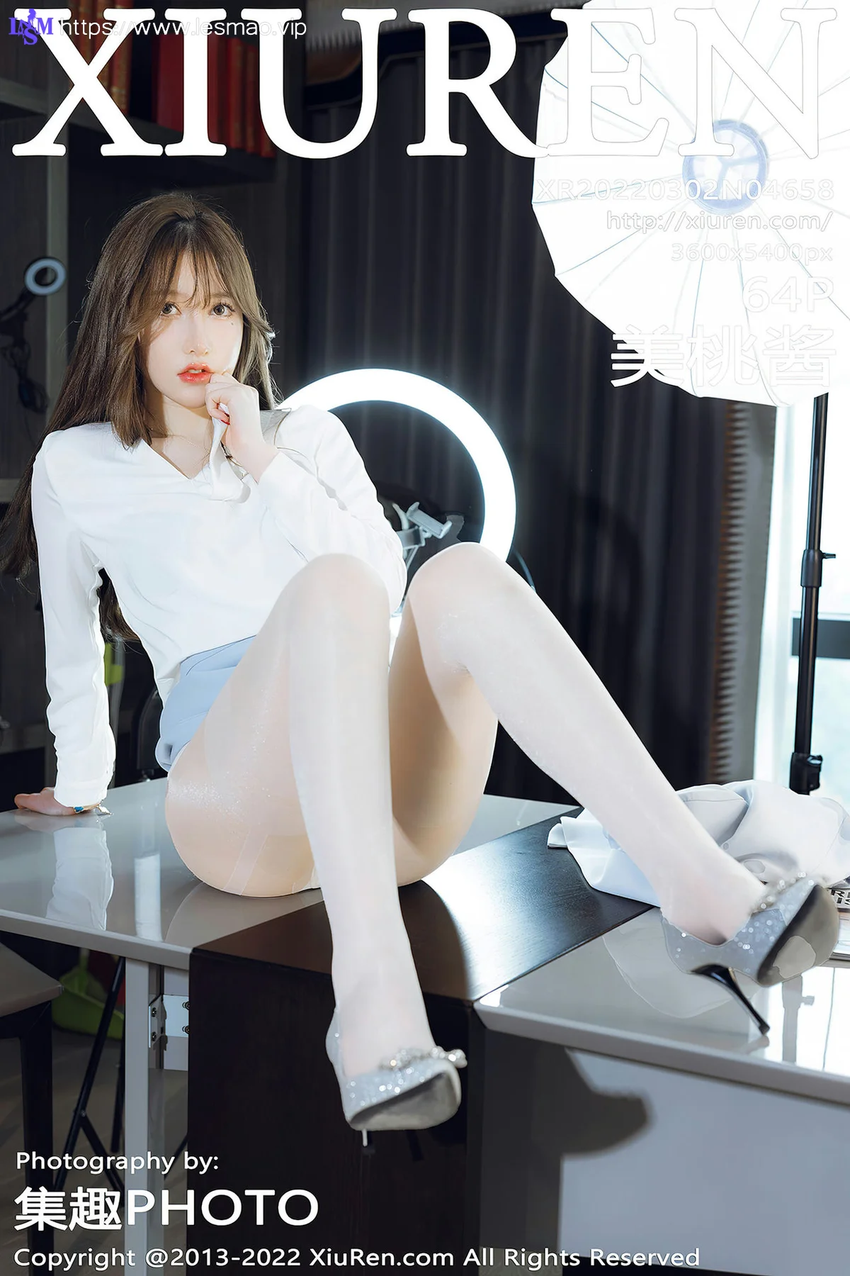 XiuRen 秀人 No.4658 魅惑白色丝袜 美桃酱 性感写真 - 65
