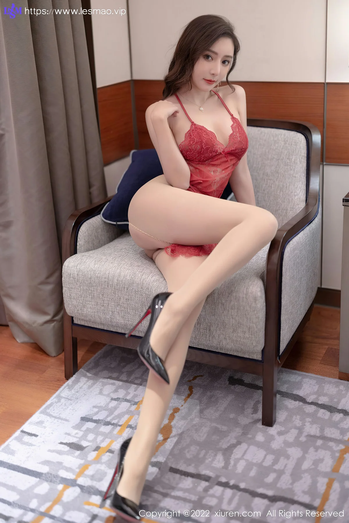 XiuRen 秀人 No.4673 红色蕾丝 王馨瑶yanni 性感写真11 - 39