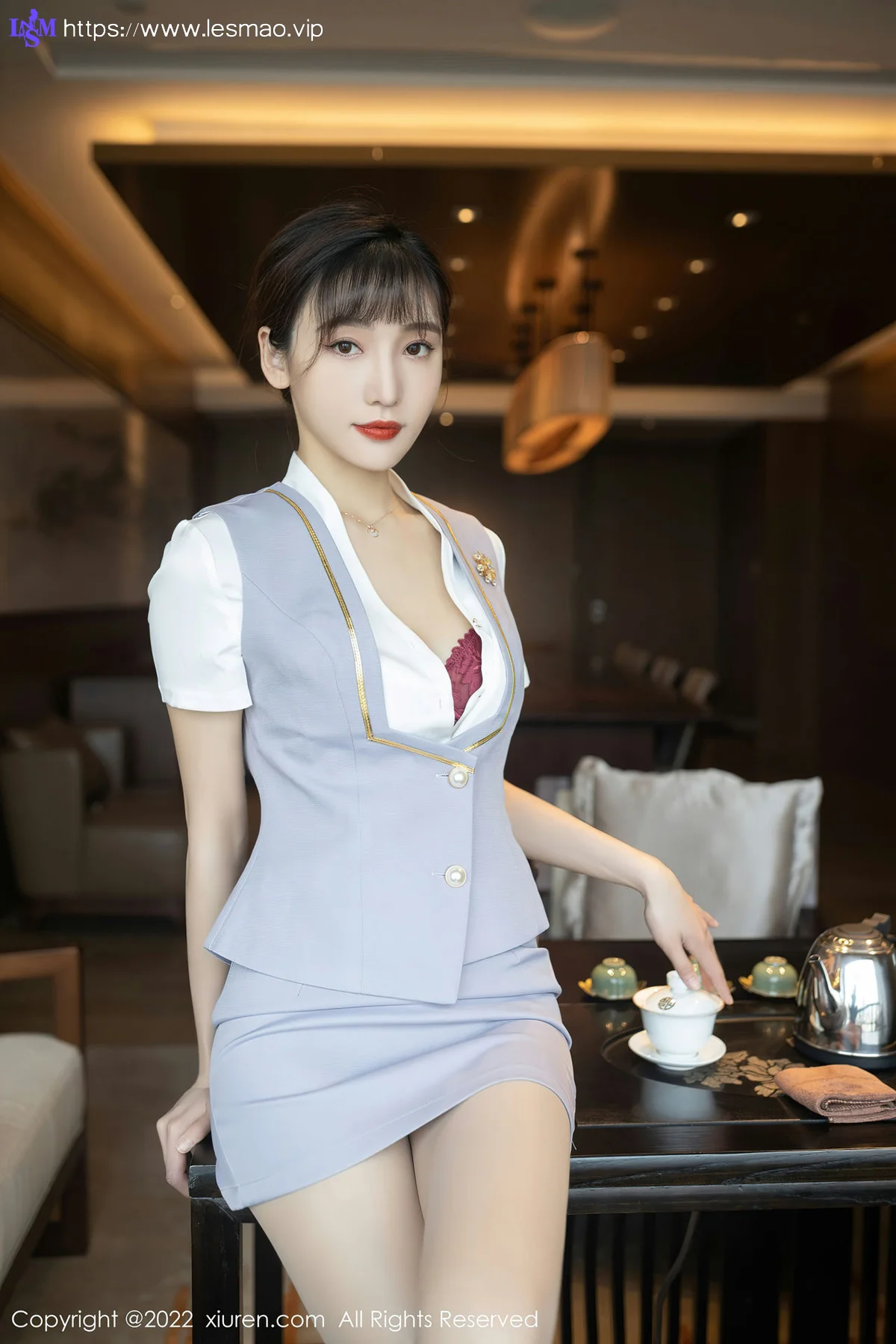 XiuRen 秀人 No.4694 角色扮演茶艺师 陆萱萱 珠三角旅拍11 - 11