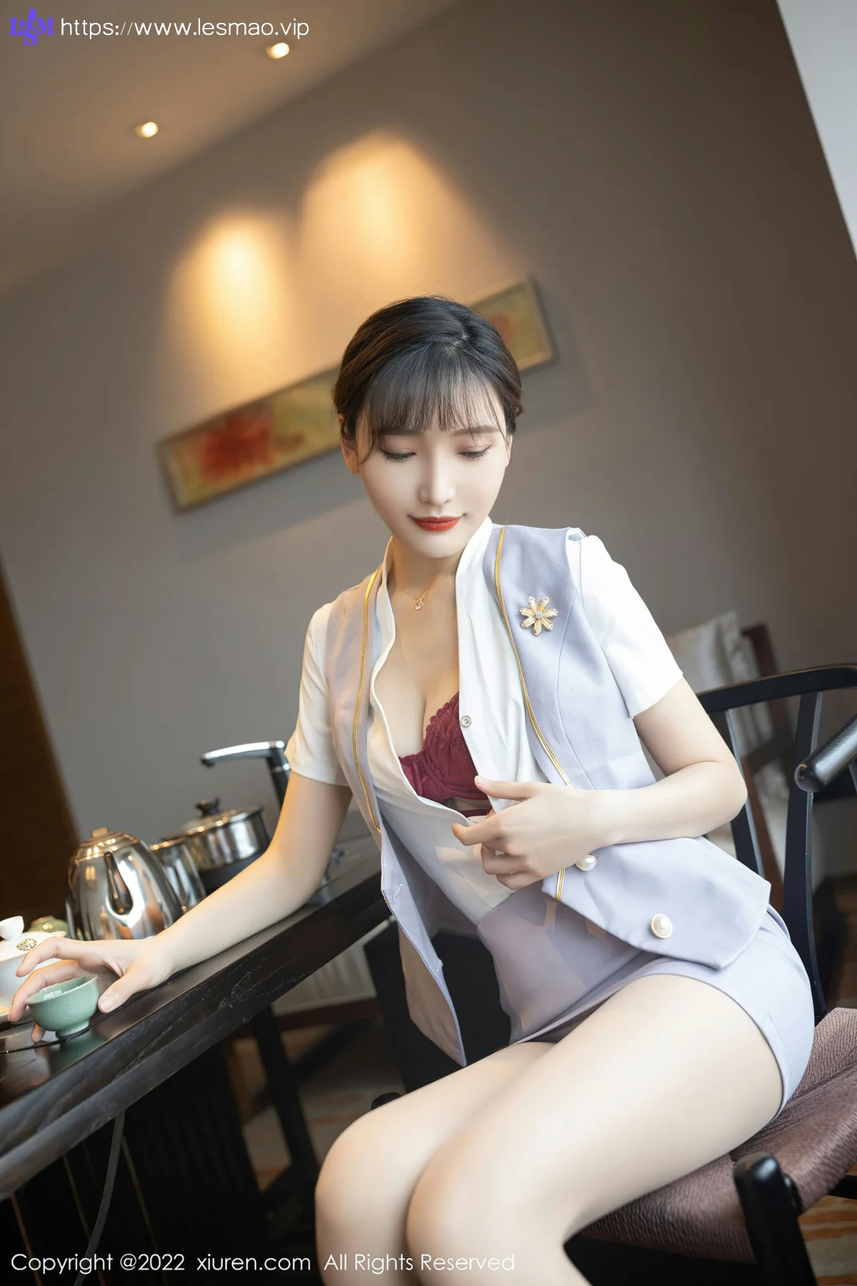 XiuRen 秀人 No.4694 角色扮演茶艺师 陆萱萱 珠三角旅拍11 - 13