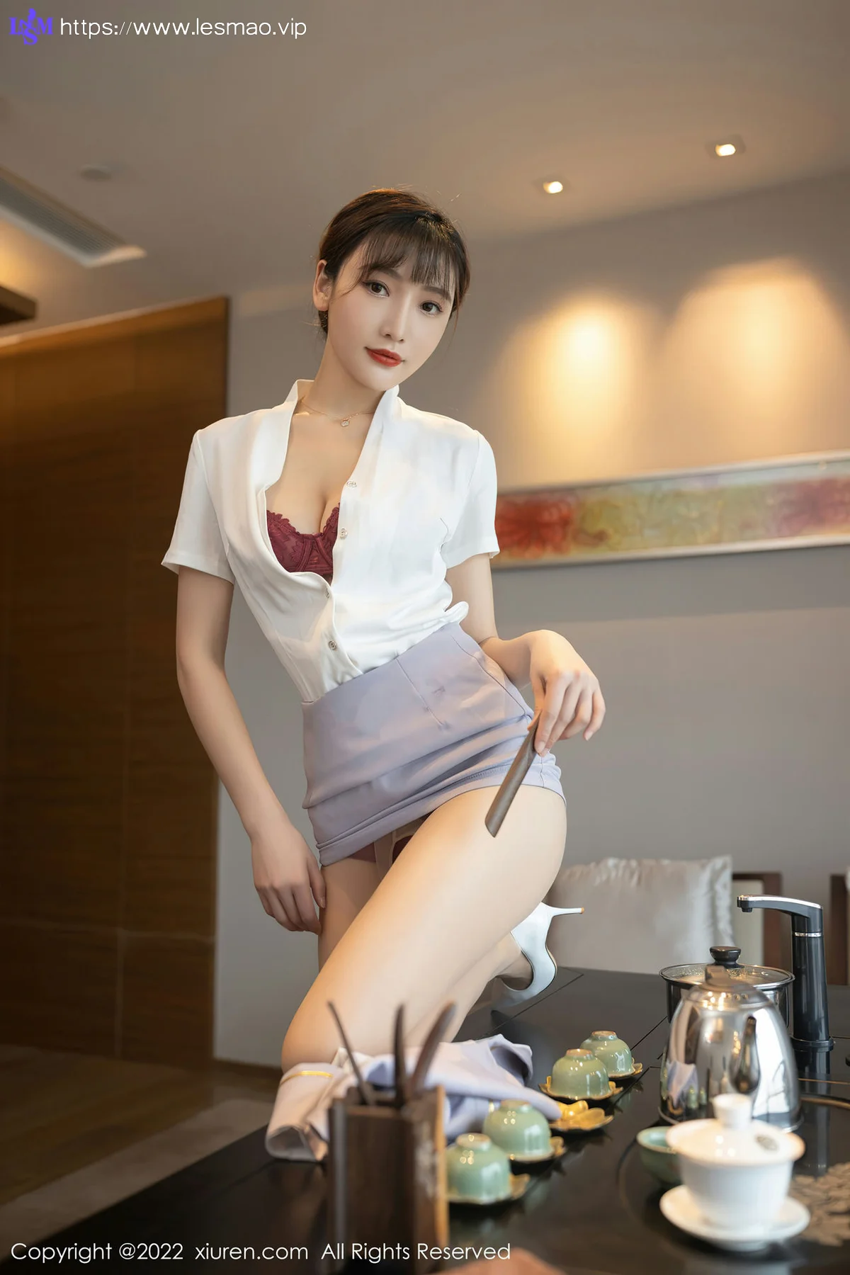 XiuRen 秀人 No.4694 角色扮演茶艺师 陆萱萱 珠三角旅拍11 - 23