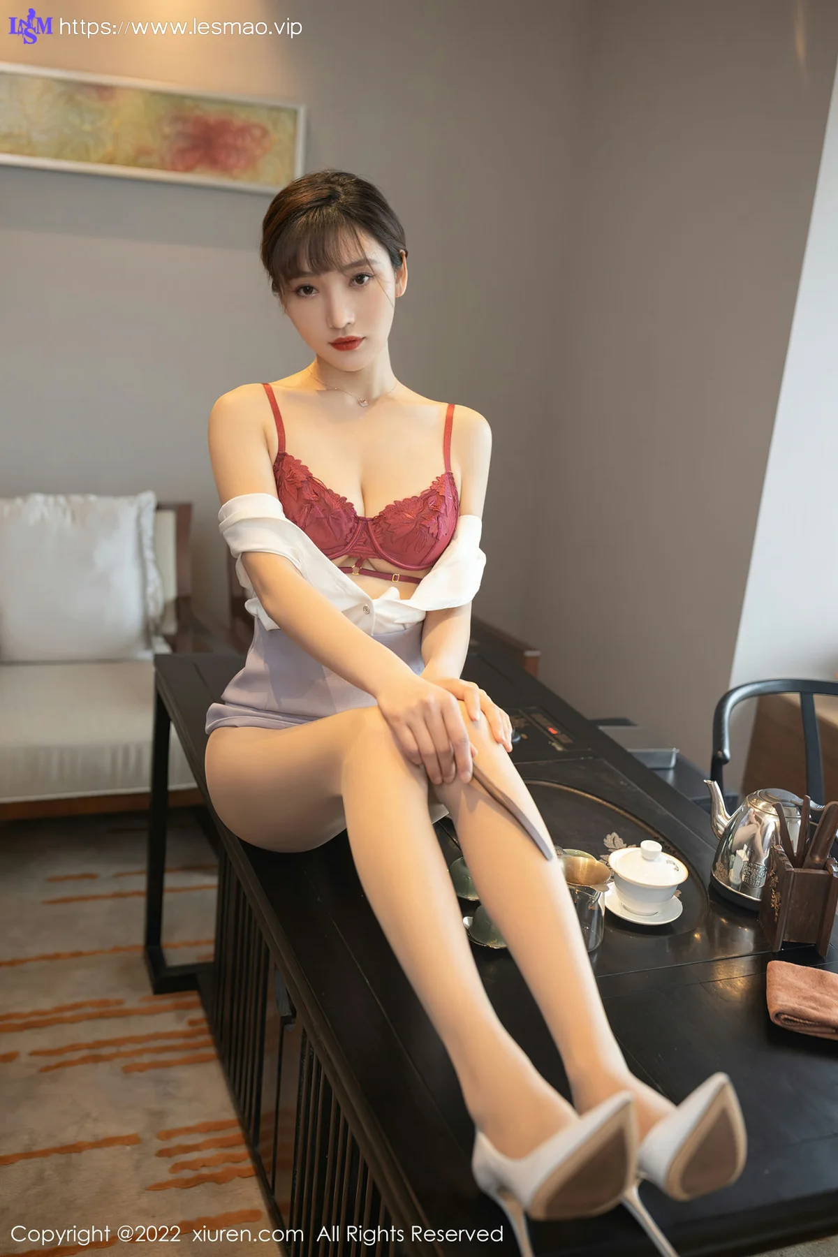 XiuRen 秀人 No.4694 角色扮演茶艺师 陆萱萱 珠三角旅拍11 - 29