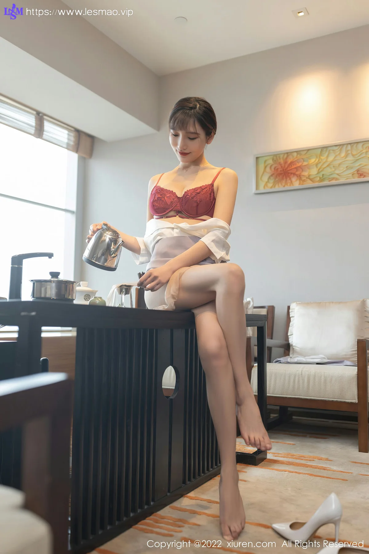 XiuRen 秀人 No.4694 角色扮演茶艺师 陆萱萱 珠三角旅拍11 - 42